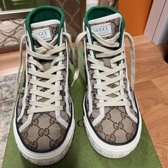 Gucci Tennis 1977 High Top Platform Sneaker - Picture 1 of 7